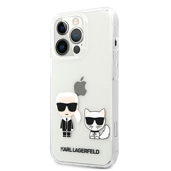 Etui KARL LAGERFELD Apple iPhone 13 Pro Max Transparent Karl & Choupette Bezbarwny Hardcase