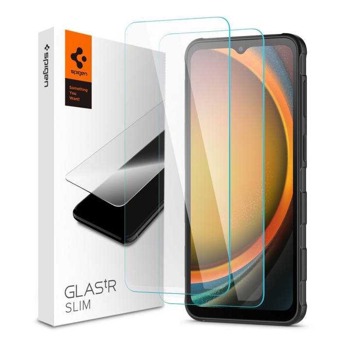 SZKŁO HARTOWANE SPIGEN SAMAUNG GALAXY XCOVER 7 / 7 PRO GLAS.TR SLIM 2-PACK CLEAR