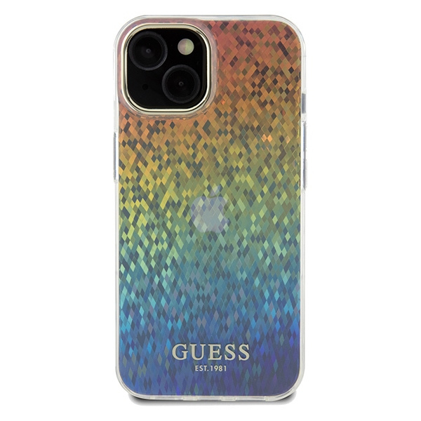 Etui Guess GUHCP14SHDECMI iPhone 14 / 15 / 13 6.1" wielokolorowy hardcase IML Faceted Mirror Disco Iridescent Case