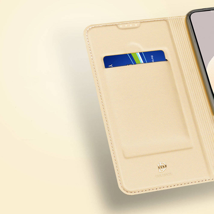 Etui Dux Ducis Skin Pro etui do Xiaomi Redmi Note 12 pokrowiec z klapką portfel na kartę podstawka złote Case