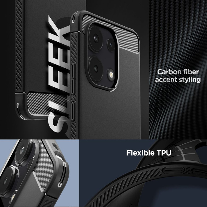 Etui Spigen Rugged Armor Xiaomi Redmi Note 13 4g  Matte Black Case