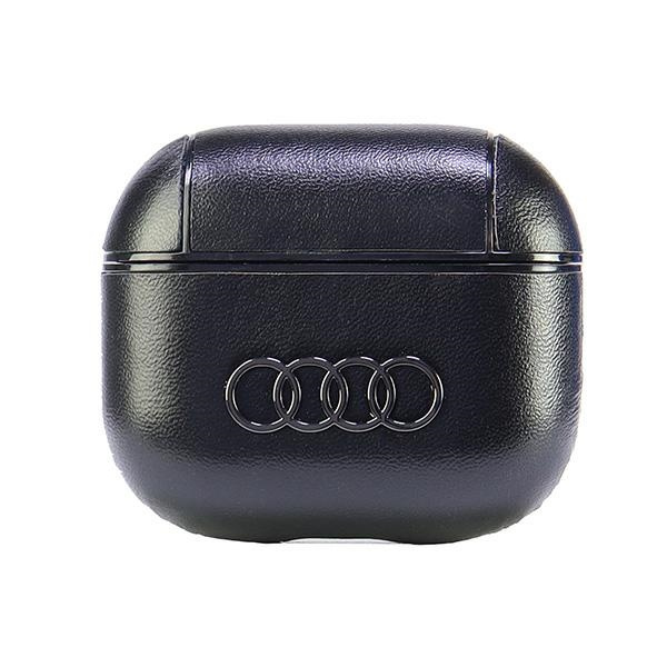 Audi Leather Big Logo AirPods 3 coverczarny/black AU-AP3-GT/D3-BK