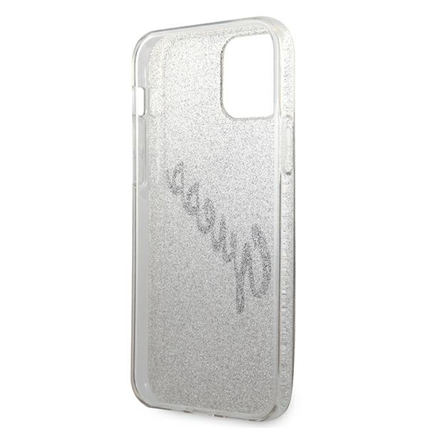 Etui GUESS Apple iPhone 12 Pro Max Glitter Gradient Script Złoty Hardcase