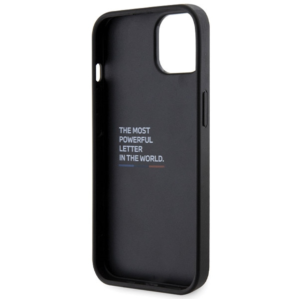 Etui BMW BMHCP15S22GSLK iPhone 15 / 14 / 13 6.1" czarny/black hardcase Grip Hot Stamp Case