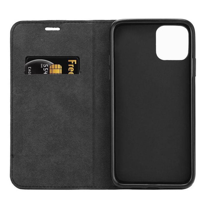 Etui Crong Folio Case iPhone 11 Pro z klapką na magnes czarny