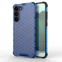Etui Honeycomb Etui Do Samsung Galaxy S23+ Pancerny Hybrydowy Pokrowiec Niebieskie Case