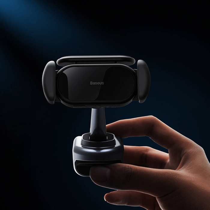 Uchwyt samochodowy elektryczny z panelem słonecznym do Tesla Model 3 / Y Baseus T-Space - czarny