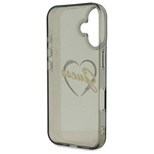 Etui Guess iPhone 16 Plus 6.7" czarny/black hardcase IML Heart