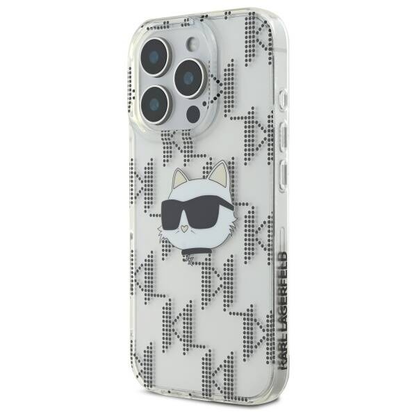 Etui Karl Lagerfeld iPhone 16 Pro Max 6.9" przezroczysty/transparent hardcase IML Choupette Head Electroplated