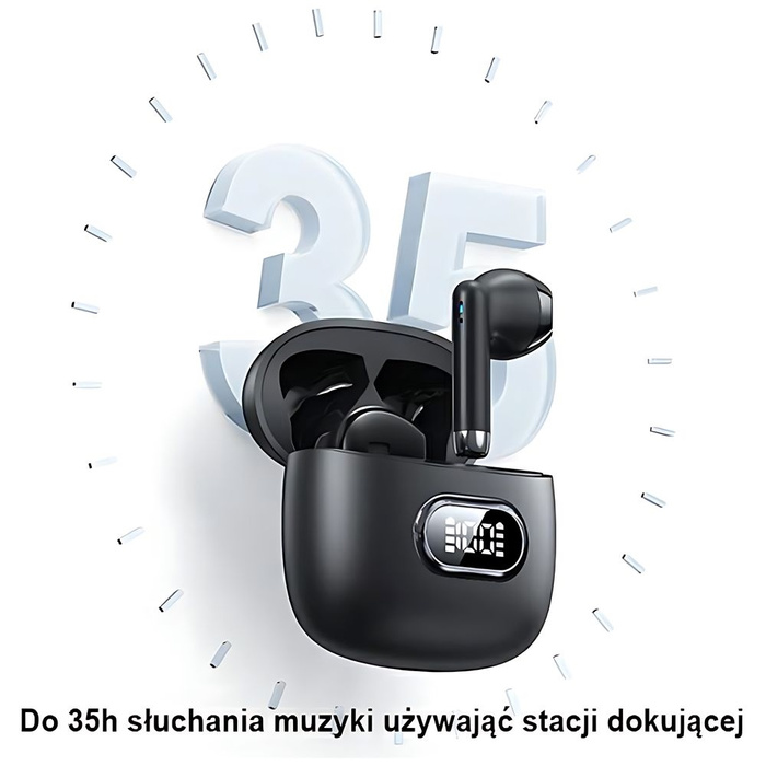 USAMS Słuchawki Bluetooth 5.3 TWS IA II series bezprzewodowe purpurowy/purple BHUIAII03 (USAMS-IAII15)