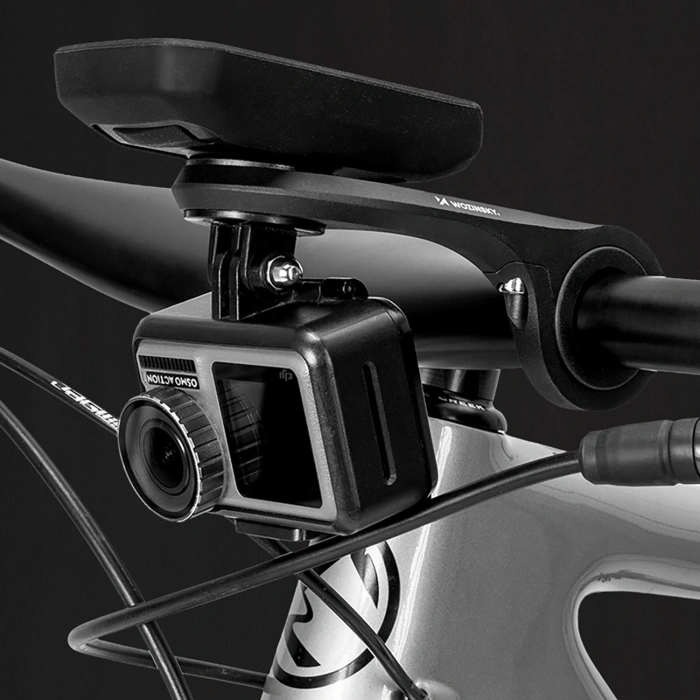 Uchwyt rowerowy Wozinsky WUG-01B na licznik Garmin na kierownicę na kamerkę lampkę - czarny