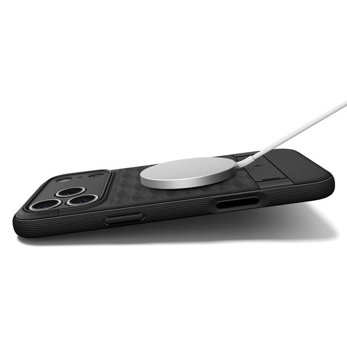 ETUI SPIGEN IPHONE 17 PRO PARALLAX ”S” MAG MAGSAFE MATTE BLACK