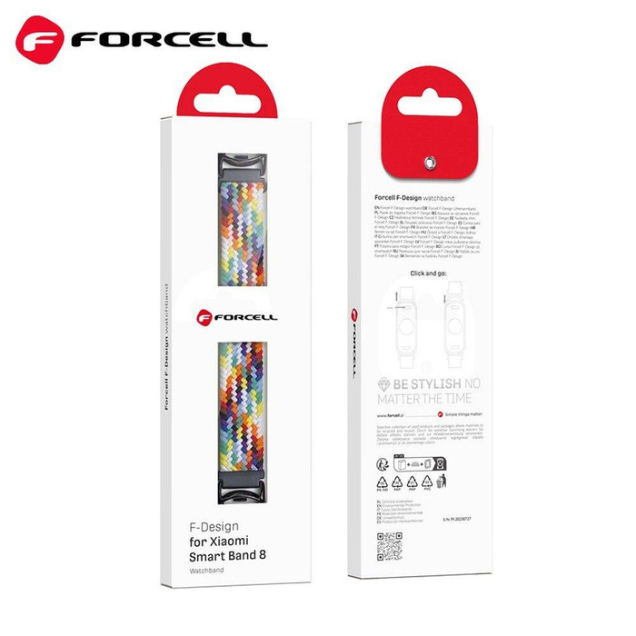 FORCELL F-DESIGN FX5 pasek do XIAOMI Mi Band 8 mix kolorów