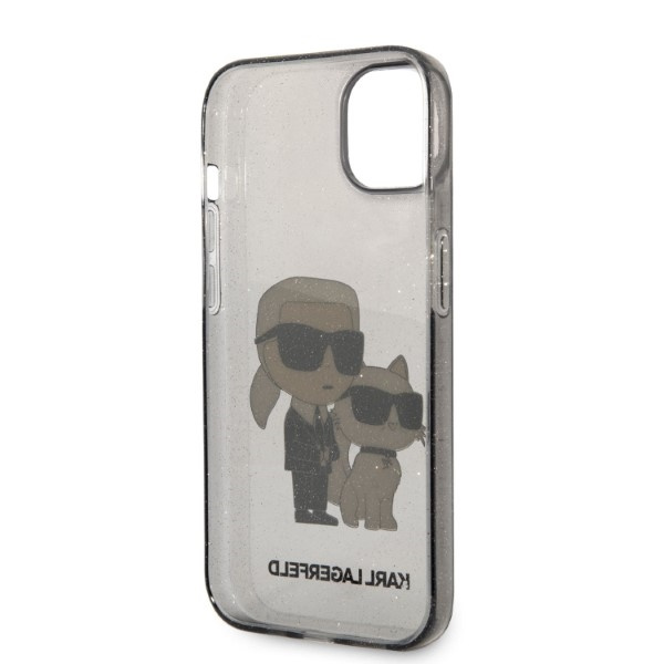 Etui KARL LAGERFELD Apple iPhone 14 Plus IML GLIT NFT Karl&Choupette Czarny Hardcase