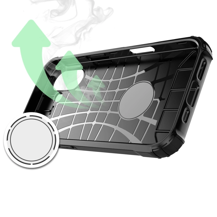 Etui Hybrid Armor iPhone 17 Pancerne Czarne