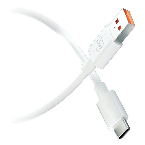 3MK Hyper Cable USB-A to USB-C 5A 60W 1.2m biały/white