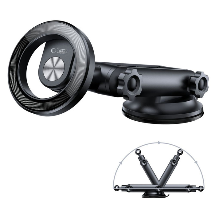 UCHWYT TECH-PROTECT N53 MAGNETIC MAGSAFE DASHBOARD CAR MOUNT BLACK