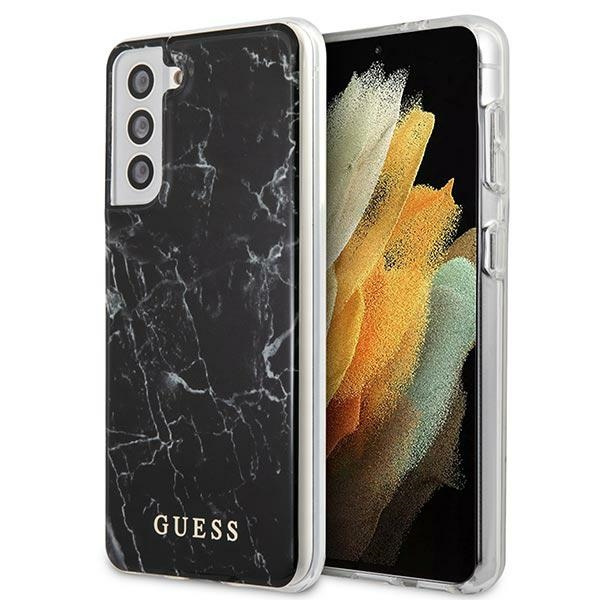 Etui GUESS Samsung Galaxy S21 Plus Marble Czarny Hardcase