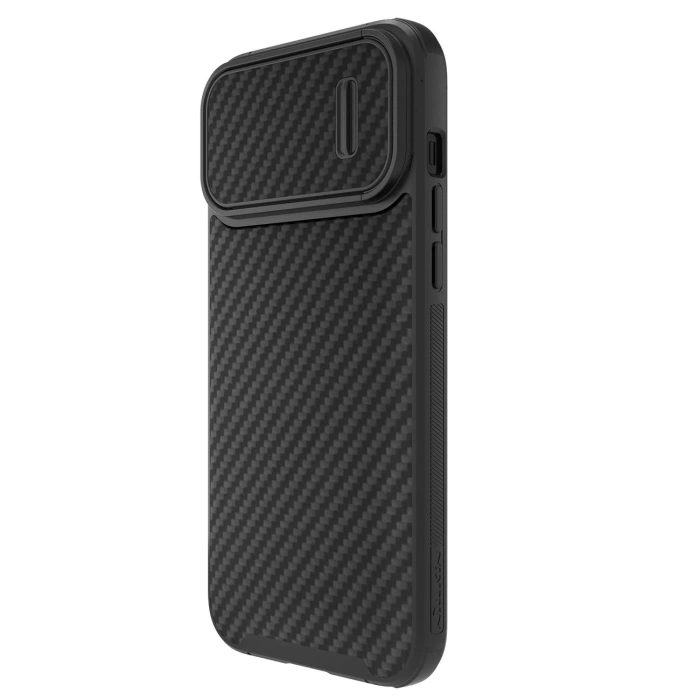 Etui Nillkin Synthetic Fiber S Case etui iPhone 14 Pro Max z osłoną na aparat czarny