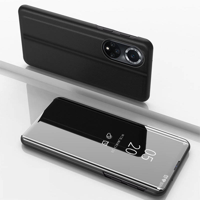 Clear View Case etui Huawei nova 9 pokrowiec z klapką czarne