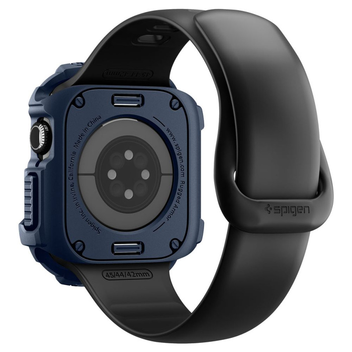 ETUI SPIGEN APPLE WATCH 10 / 11 (42 MM) RUGGED ARMOR V2 NAVY BLUE