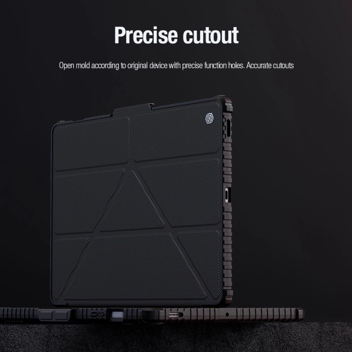 Etui Nillkin Bumper Leather Case Pro na Samsung Galaxy Tab S9 FE+ - czarne