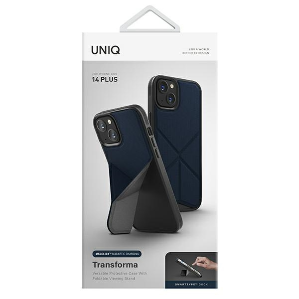 UNIQ etui Transforma iPhone 14 Plus 6,7" Magclick Charging niebieski/electric blue