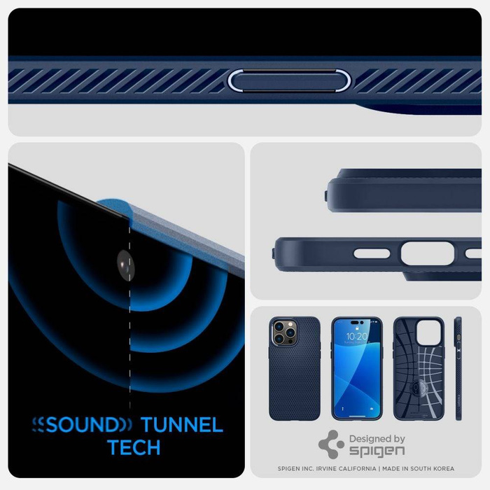 Etui Spigen Liquid Air iPhone 14 Pro Navy Blue