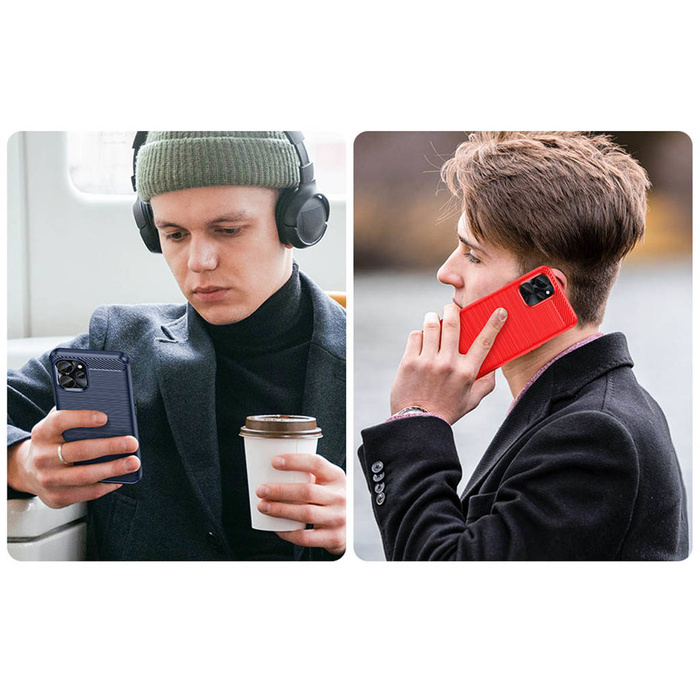 Etui Carbon Case etui do Realme 10 5G / Realme 9i 5G elastyczny silikonowy karbonowy pokrowiec czarne Case