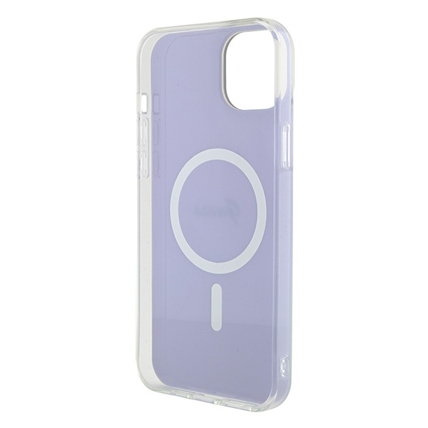 Etui Guess GUHMP15SHITSU iPhone 15 6.1" fioletowy/purple hardcase IML Iridescent MagSafe Case