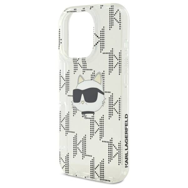 Etui Karl Lagerfeld iPhone 16 Pro 6.3" przezroczysty/transparent hardcase IML Choupette Head Electroplated