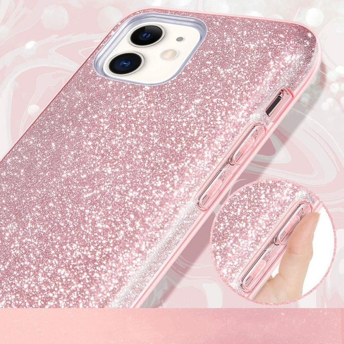 Etui TECH-PROTECT Glitter Shine Samsung Galaxy A51 Rose Gold Różowe Case