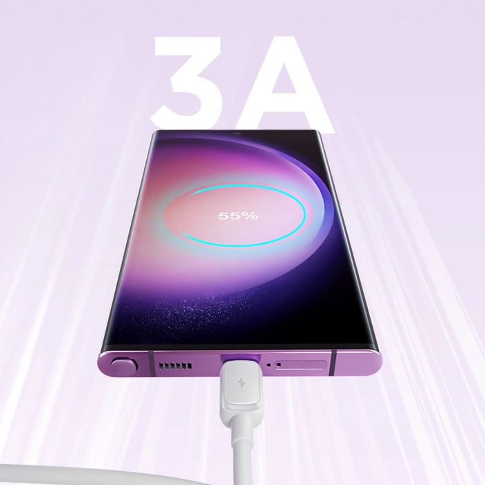 Kabel Joyroom Multi-Color Series A14 USB-A / USB-C 3A 1.2 m - biały