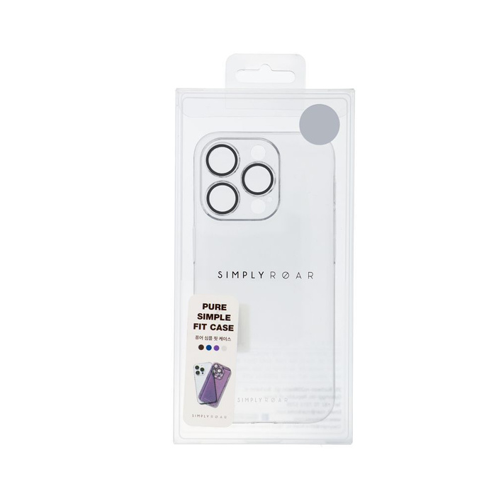 ROAR futerał PURE SIMPLE FIT do IPHONE 15 Plus Transparentny