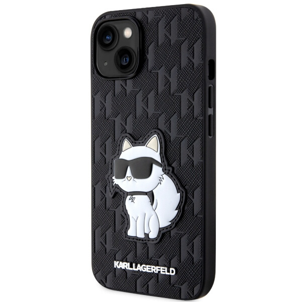 Etui Karl Lagerfeld KLHCP14SSAKHPCK iPhone 14 6.1" czarny/black Saffiano Monogram Choupette Case