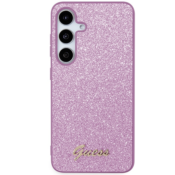 Etui Guess GUHCS24SHGGSHU Samsung Galaxy S24 S921 fioletowy/purple hardcase Glitter Script Case