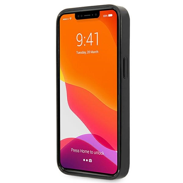 Etui MERCEDES Apple iPhone 13 Pro Silver Stars Pattern Czarny Hardcase