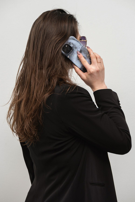 FORCELL F-PROTECT Mirage futerał kompatybilny z MagSafe do IPHONE 15 Pro Max marble mist