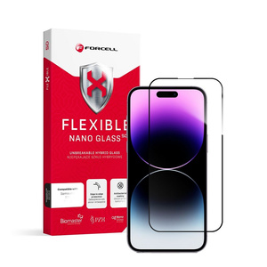 Szkło hybrydowe do iPhone 14 PRO MAX Forcell Flexible 5D czarne