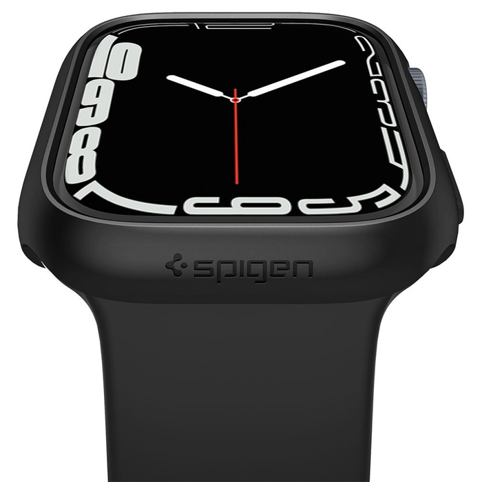 Etui SPIGEN Thin Fit Apple Watch 6 7 8 9 45mm Czarne