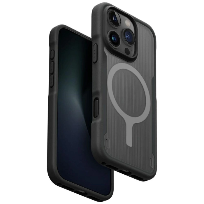 Etui UNIQ Combat Active do iPhone 16 Pro Magclick Charging czarny