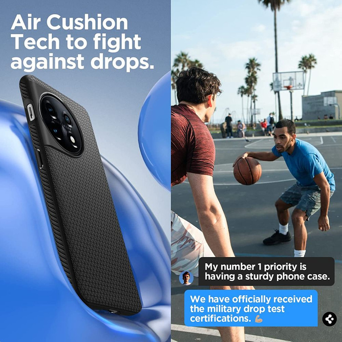 Etui SPIGEN Liquid Air OnePlus 11 5G Matte Black Case