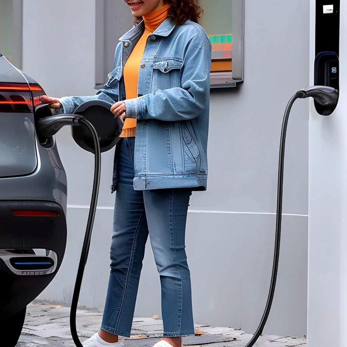 Kabel do ładowania samochodu elektrycznego Ugreen EV708 32A 22kW 5m IP55 - czarny