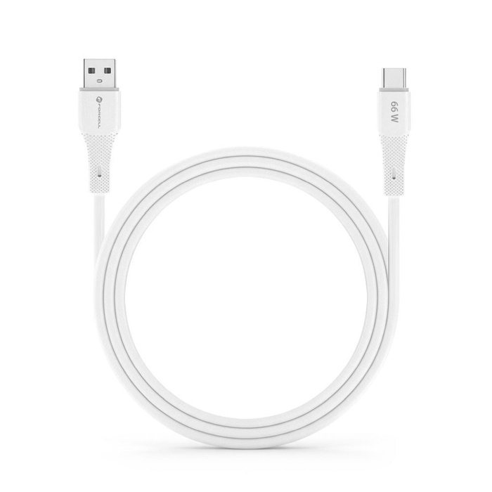 Kabel USB A do USB C Forcell F-Energy QC4.0 3A 66W Silicone 1 m C342 biały