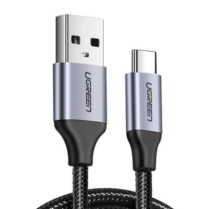 Kabel USB do USB-C QC3.0 UGREEN  US288 0,5m z aluminiową wtyczką Czarny