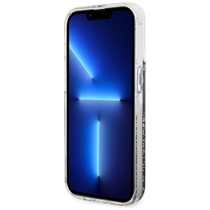 Etui Guess GUHCP14LLCSGSGK iPhone 14 Pro 6.1" czarny/black hardcase Liquid Glitter Marble Case