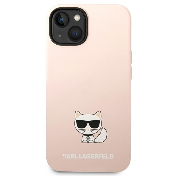 Etui KARL LAGERFELD Apple iPhone 14 Plus Silicone Choupette Body Jasnoróżowy Hardcase