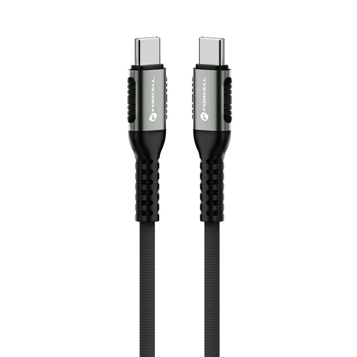 Kabel USB C do USB C Forcell F-Energy QC4.0 PD 5A 100W Cafule 1,2 m C260 czarny
