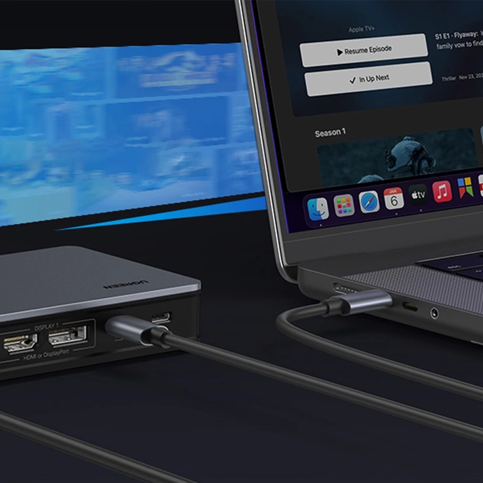 Adapter HUB UGREEN CM615 USB-C do 2x USB-A, 1x USB-C 3.1, 2x HDMI, 2x DP,  SD/TF, RJ45