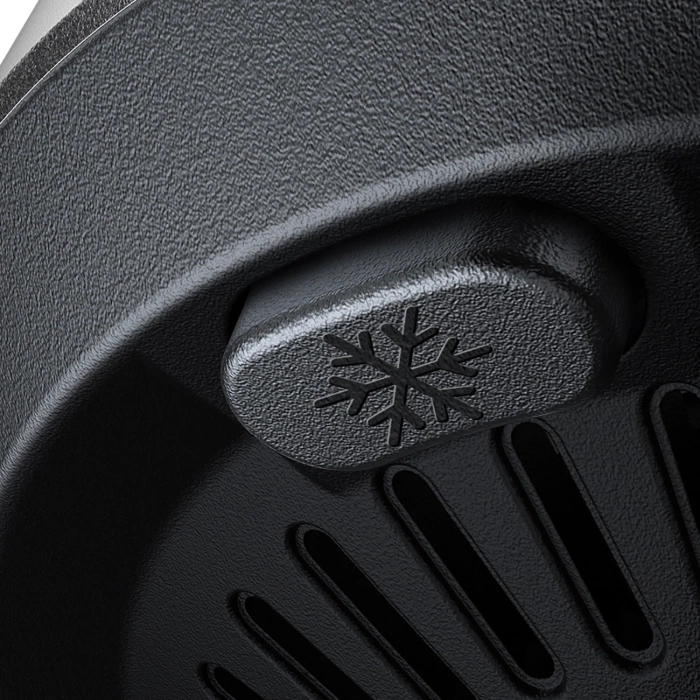 Joyroom uchwyt samochodowy do telefonu z ładowarką indukcyjną (kompatybilną z MagSafe) z wentylatorem na kratkę nawiewu - czarny (JR-ZS387)